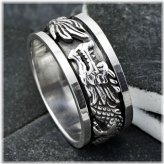 Dragon's Spin Sterling Silver Ring