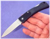 Imperial Schrade Lockback Knife with Lightweight Black Handles and Lanyard Hole