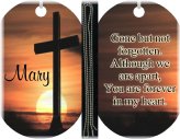 Remembrance Cross Dog Tag Necklace