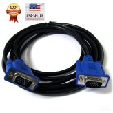 HD Connect Cable: 6ft Male-to-Male VGA Video Cord for Monitors and TVs