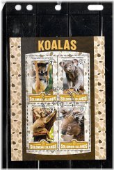 Solomon Islands Koala Bears Souvenir Sheet Stamps