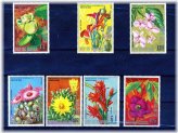 Equatorial Guinea North American Flowers and Cacti Stamp Collection