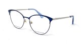 Izabel Blue Silver Cat Eye Frames