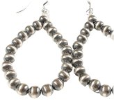 Southwest Sterling Silver Pearl Earrings