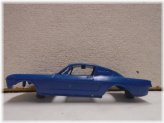 Blue Mustang Bond Car Body for Vintage Sears Race Set