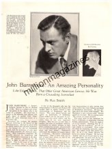 The Golden Era Gazette: A Rare Glimpse into John Barrymore's Legacy