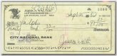 Jessica Walter Signed Check