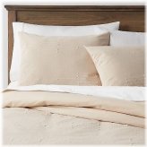 Clipped Linework Khaki Duvet & Sham Set