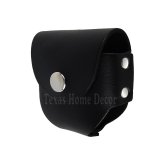 Black Leather Stud Snuff Holder - USA Made