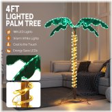 Tropical Glow Palm Tree
