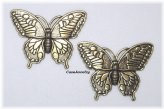 Golden Monarch Butterfly Components - Set of 2