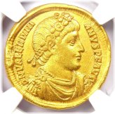 Valentinian I Gold Solidus 364 AD - Certified NGC XF
