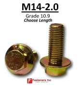 Zinc-Hardened Metric Flange Bolts