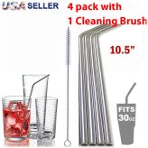 Longevity Straws: Stainless Steel Reusable Drinking Straws for Tumblers