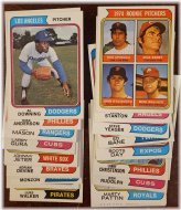 Vintage Athlete Memories: Select Your Own 1974 Baseball Trading Card