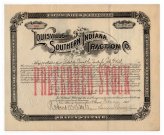 Insull Signature Louisville Traction Scripophily