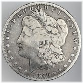 1896-S Morgan Silver Dollar with VG Details