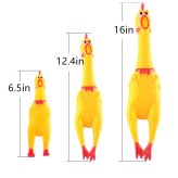 Shrill Squeak Rubber Chicken Dog Toy