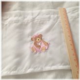 White Sheer Ballerina Bears Valance by Kids Line