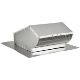Aluminum Roof Vent Cap with Damper - 10 Inch