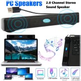 SurroundBar - High-Fidelity USB Speaker System for Computers and Laptops