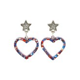 Patriotic Charm Dangle Earrings