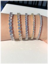 Single Row CZ Icy Bracelet