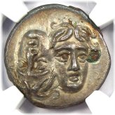 Moesia Istros Istrus Silver Drachm - 300 BC (NGC Certified)