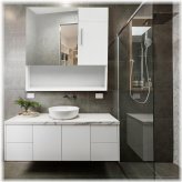 Reflective Medicine Storage: Wall-Mounted Bathroom Cabinet with Mirror