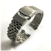 Steel Jubilee Watch Band with Double Lock