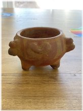 Costa Rican Huetar Pottery Footed Tripod Bowl