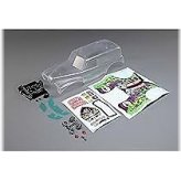 Grave Digger Clear Body Set with Mini LMT Green Decals