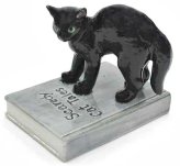 Whisker Tales Miniature Figurine - Black Cat Scaredy