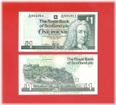 Scottish 2001 £1 Royal Bank of Scotland Pick #351e Uncirculated