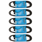 LightLink XLR Data Cables - 5 Pack of 6ft Male to Female