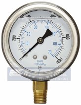 Hydraulic Liquid Filled Pressure Gauge