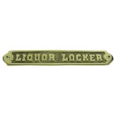Nautical Brass Liquor Locker Plaque