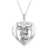 Daddy's Little Girl" Heart Locket Necklace