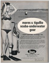 Scooter Diving Adventure Vintage Print Ad