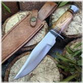 Olive Wood Skinner Blade with Sheath