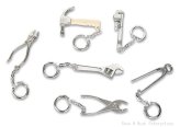 Miniature Construction Tool Set Keychains