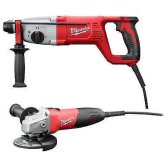 Milwaukee Rotary Hammer and Angle Grinder Combo Kit