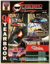 NHRA Drag Racing Yearbook - Autographed by Firebird International Raceway Drivers