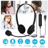 ClearCall USB Headset with Noise-Canceling Microphone for Computer and Laptop Use