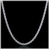 Silver Shimmer Rope Necklace