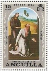 Easter Raphael Crucifixion Stamp