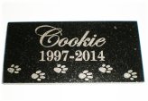 Paws of Remembrance: Personalized Granite Memorial Stone for Beloved Pets