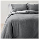 Royal Slate Linen Blend Bedding Set