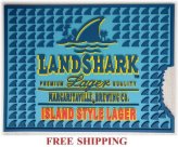 Shark Bite Bar Coaster: Landshark Lager Collectible Spill Mat