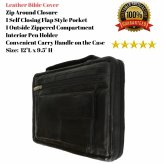 Black Leather Bible Protector